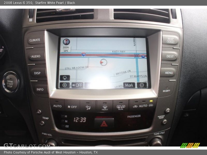 Starfire White Pearl / Black 2008 Lexus IS 350