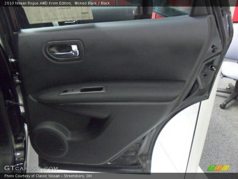Wicked Black / Black 2010 Nissan Rogue AWD Krom Edition