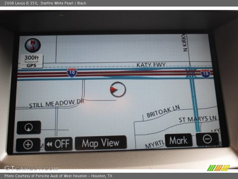 Starfire White Pearl / Black 2008 Lexus IS 350