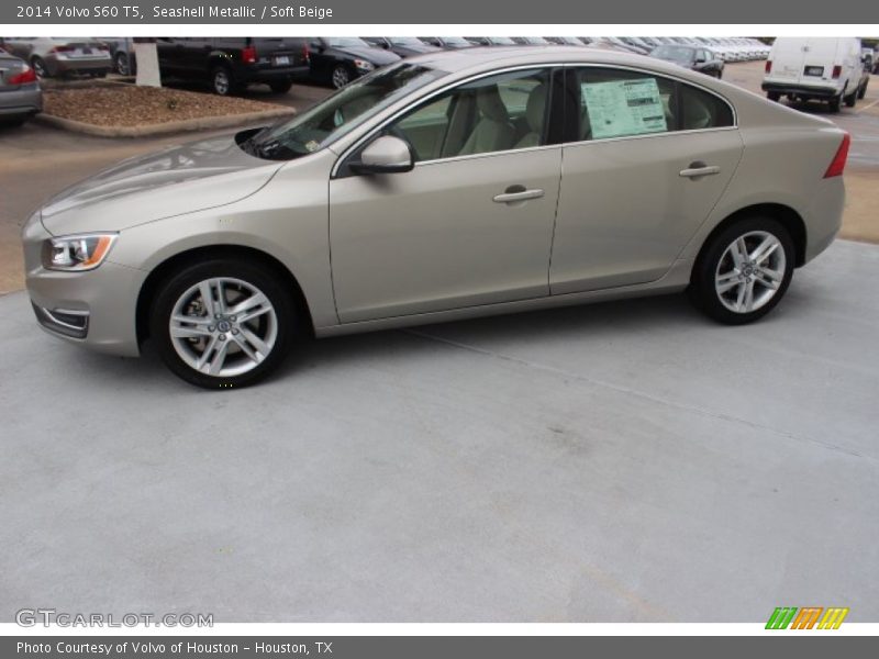 Seashell Metallic / Soft Beige 2014 Volvo S60 T5