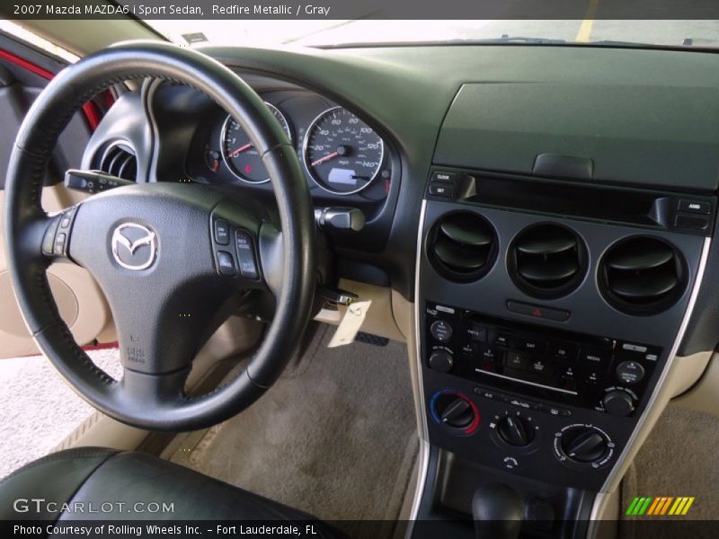 Redfire Metallic / Gray 2007 Mazda MAZDA6 i Sport Sedan