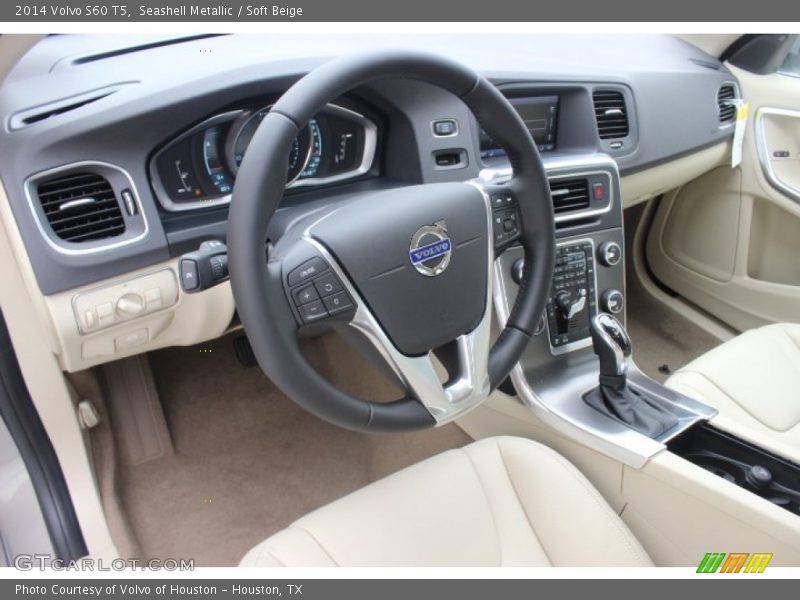 Seashell Metallic / Soft Beige 2014 Volvo S60 T5