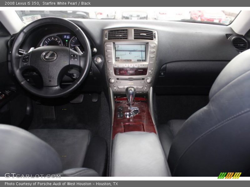 Starfire White Pearl / Black 2008 Lexus IS 350