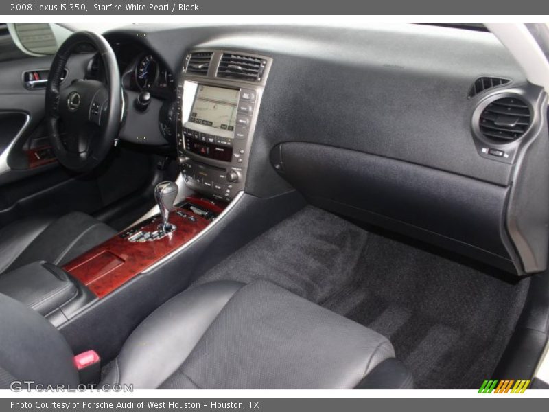 Starfire White Pearl / Black 2008 Lexus IS 350