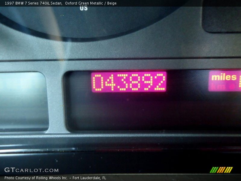 Oxford Green Metallic / Beige 1997 BMW 7 Series 740iL Sedan