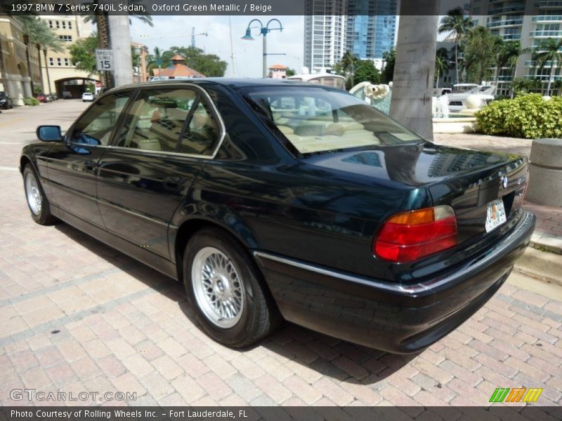Oxford Green Metallic / Beige 1997 BMW 7 Series 740iL Sedan