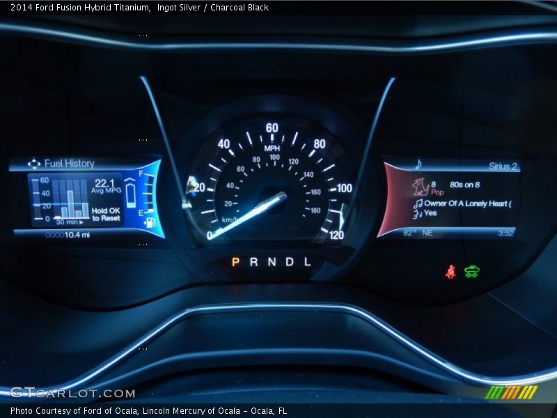 Ingot Silver / Charcoal Black 2014 Ford Fusion Hybrid Titanium