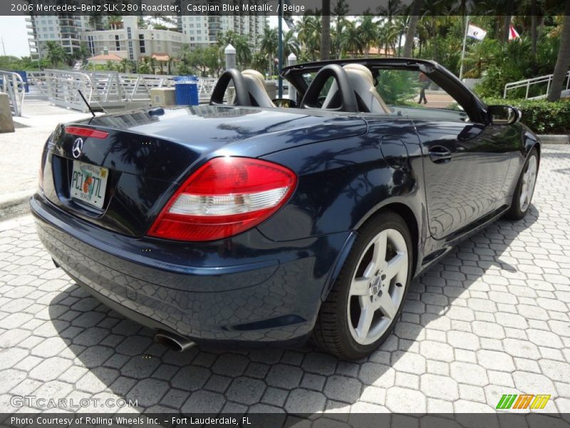 Caspian Blue Metallic / Beige 2006 Mercedes-Benz SLK 280 Roadster