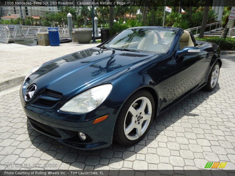 Caspian Blue Metallic / Beige 2006 Mercedes-Benz SLK 280 Roadster