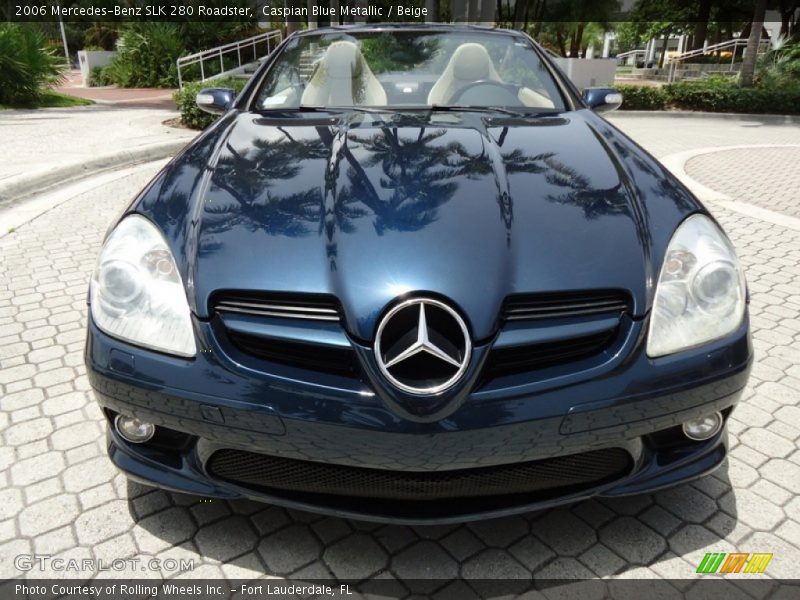 Caspian Blue Metallic / Beige 2006 Mercedes-Benz SLK 280 Roadster