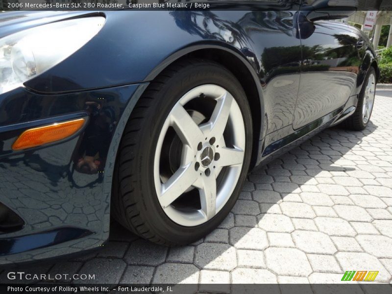 Caspian Blue Metallic / Beige 2006 Mercedes-Benz SLK 280 Roadster