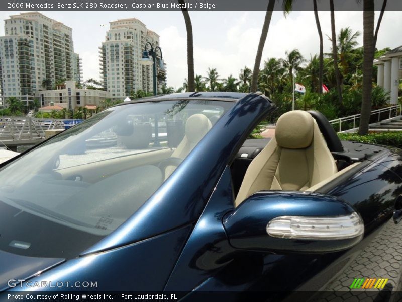 Caspian Blue Metallic / Beige 2006 Mercedes-Benz SLK 280 Roadster