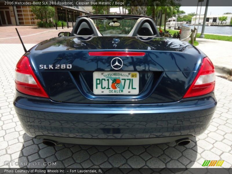 Caspian Blue Metallic / Beige 2006 Mercedes-Benz SLK 280 Roadster