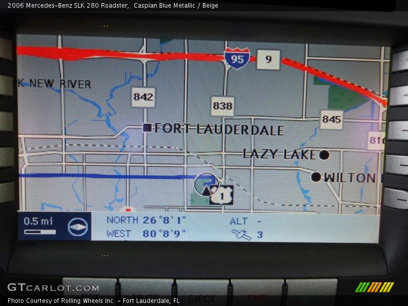 Caspian Blue Metallic / Beige 2006 Mercedes-Benz SLK 280 Roadster