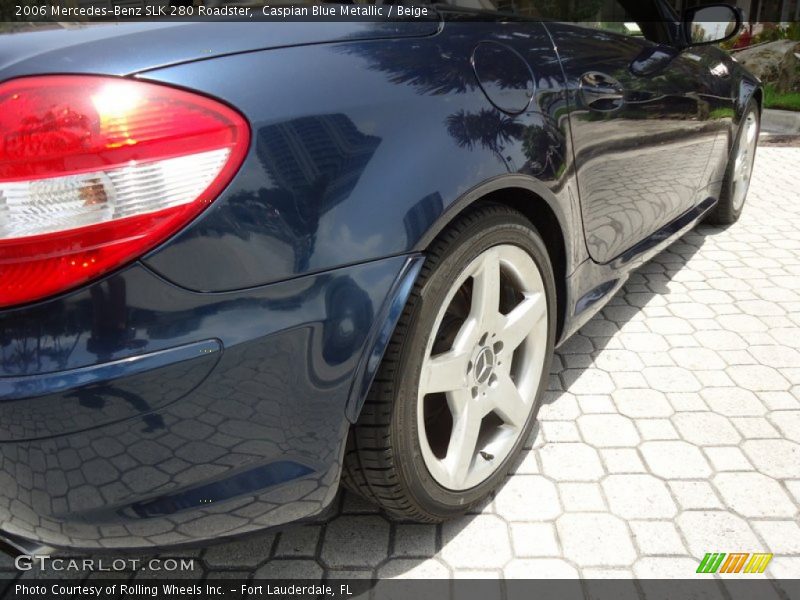 Caspian Blue Metallic / Beige 2006 Mercedes-Benz SLK 280 Roadster