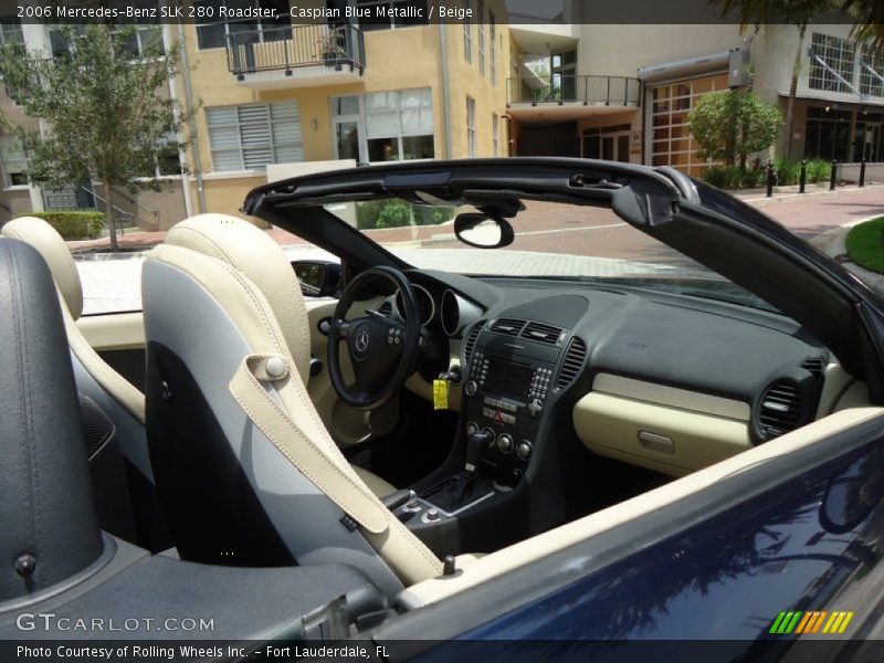 Caspian Blue Metallic / Beige 2006 Mercedes-Benz SLK 280 Roadster