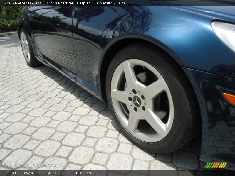 Caspian Blue Metallic / Beige 2006 Mercedes-Benz SLK 280 Roadster