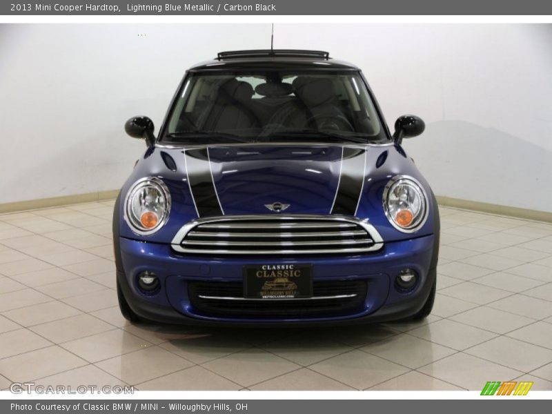 Lightning Blue Metallic / Carbon Black 2013 Mini Cooper Hardtop