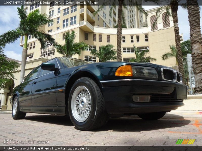 Oxford Green Metallic / Beige 1997 BMW 7 Series 740iL Sedan