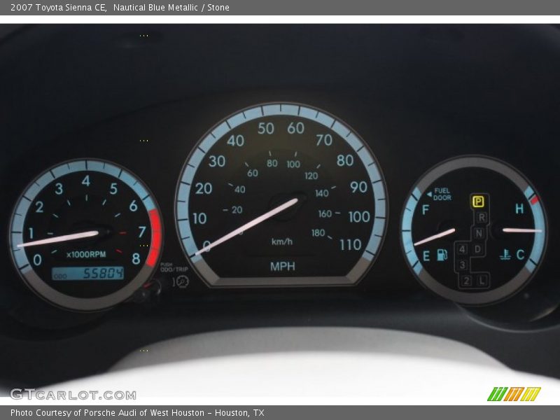 Nautical Blue Metallic / Stone 2007 Toyota Sienna CE