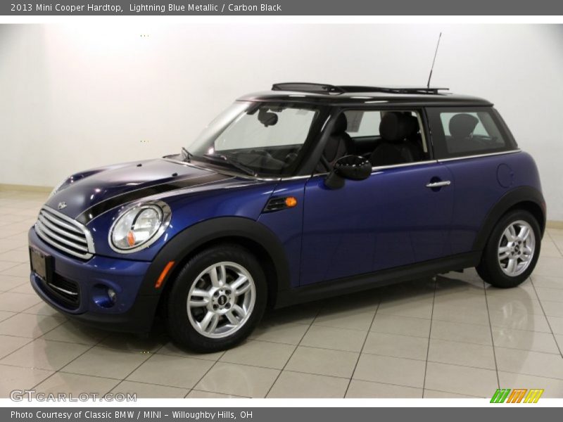 Lightning Blue Metallic / Carbon Black 2013 Mini Cooper Hardtop