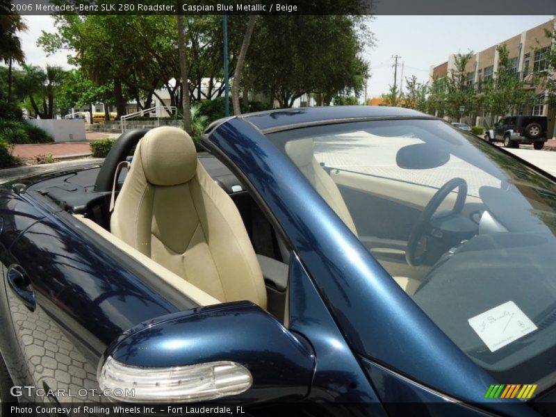 Caspian Blue Metallic / Beige 2006 Mercedes-Benz SLK 280 Roadster