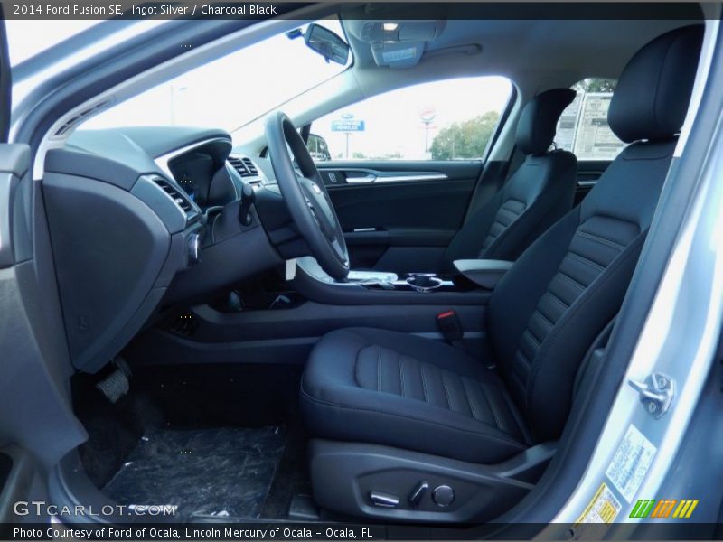 Ingot Silver / Charcoal Black 2014 Ford Fusion SE