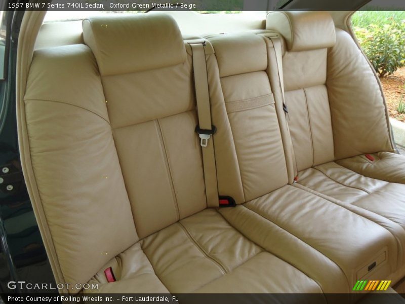 Rear Seat of 1997 7 Series 740iL Sedan