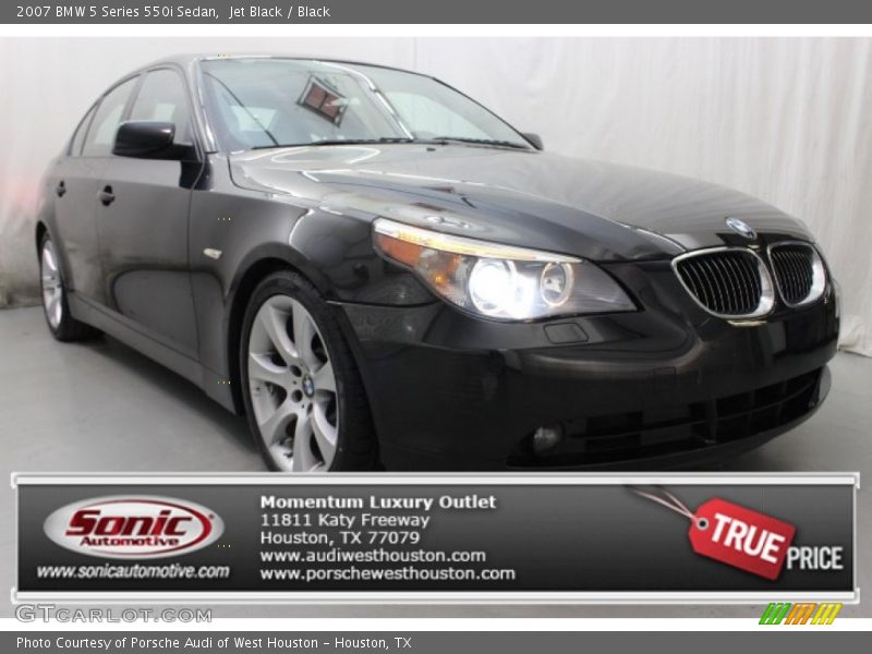 Jet Black / Black 2007 BMW 5 Series 550i Sedan