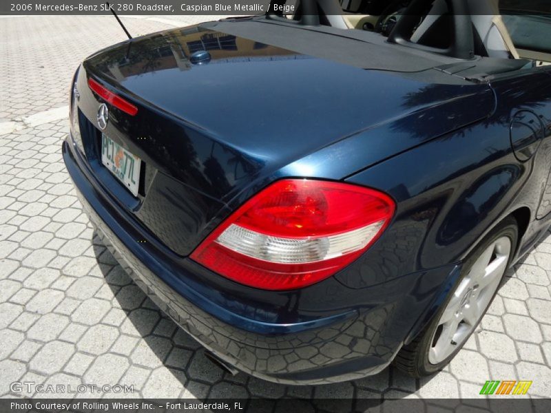 Caspian Blue Metallic / Beige 2006 Mercedes-Benz SLK 280 Roadster
