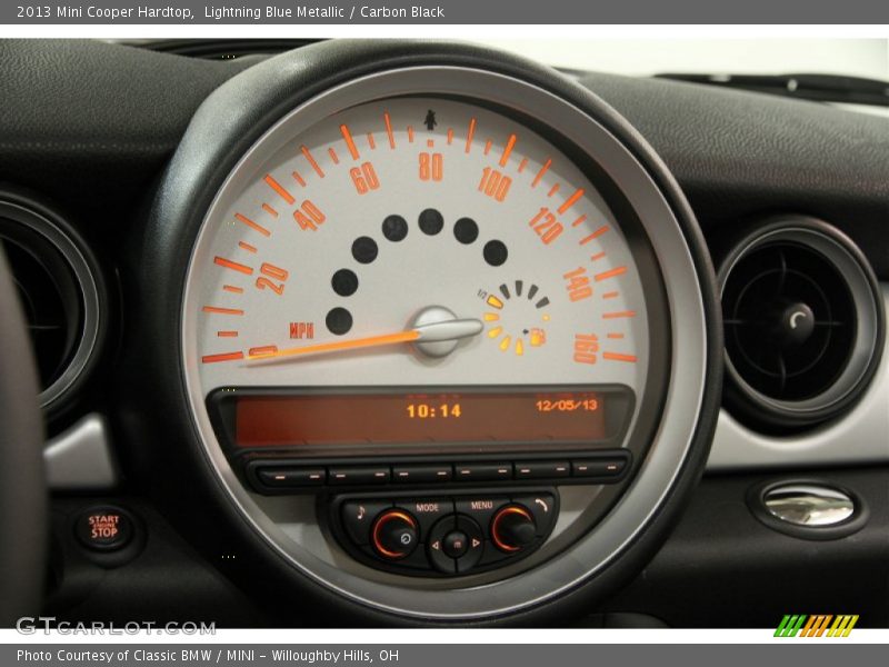 Lightning Blue Metallic / Carbon Black 2013 Mini Cooper Hardtop