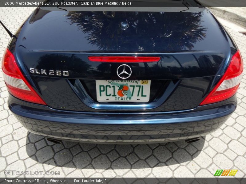 Caspian Blue Metallic / Beige 2006 Mercedes-Benz SLK 280 Roadster