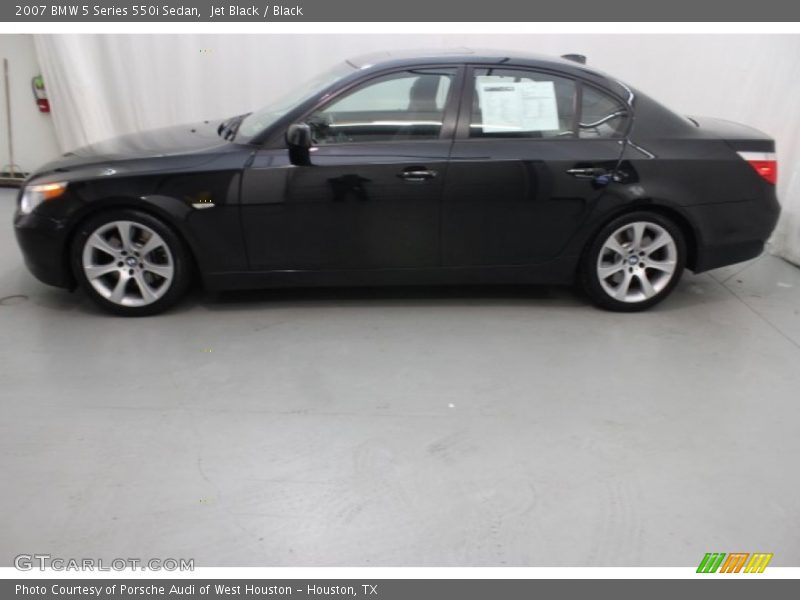 Jet Black / Black 2007 BMW 5 Series 550i Sedan
