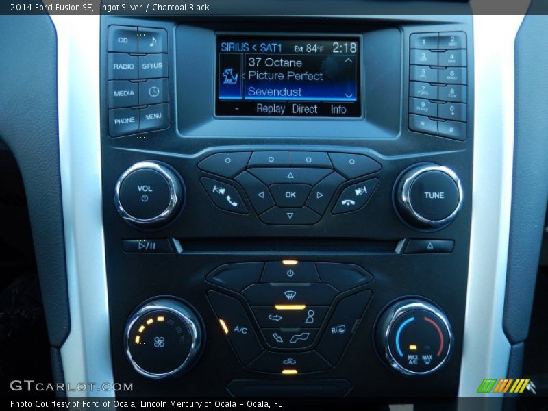 Ingot Silver / Charcoal Black 2014 Ford Fusion SE