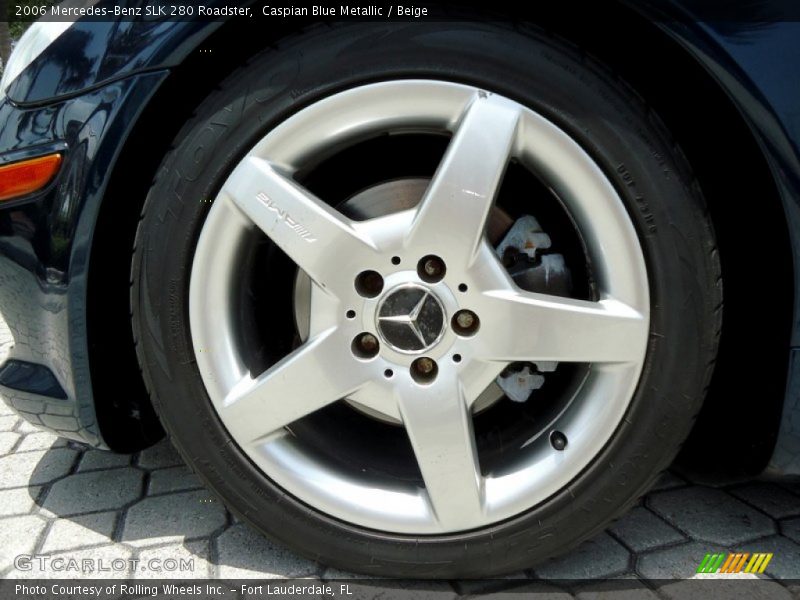 Caspian Blue Metallic / Beige 2006 Mercedes-Benz SLK 280 Roadster