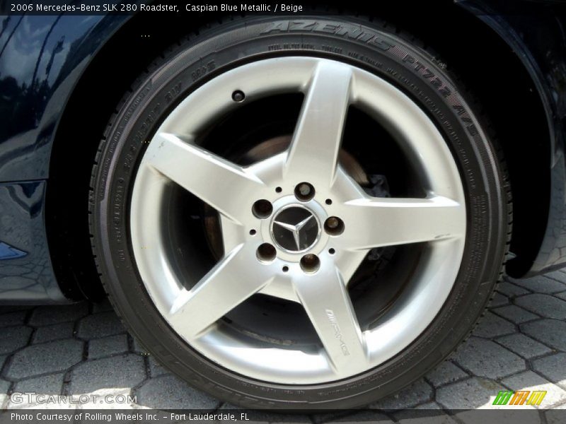 Caspian Blue Metallic / Beige 2006 Mercedes-Benz SLK 280 Roadster