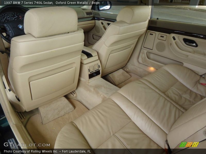 Rear Seat of 1997 7 Series 740iL Sedan