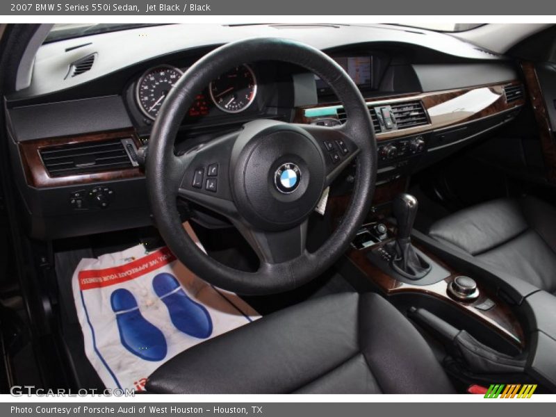 Jet Black / Black 2007 BMW 5 Series 550i Sedan