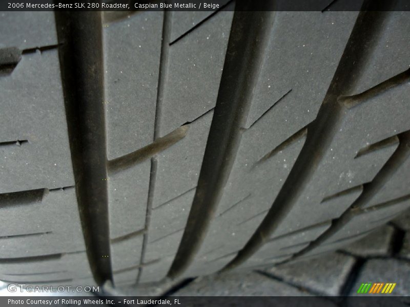 Caspian Blue Metallic / Beige 2006 Mercedes-Benz SLK 280 Roadster