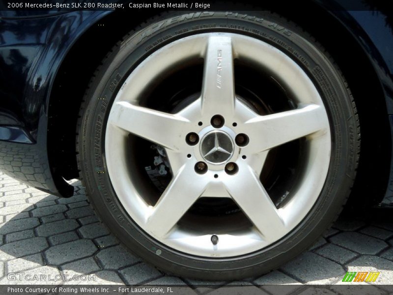 Caspian Blue Metallic / Beige 2006 Mercedes-Benz SLK 280 Roadster