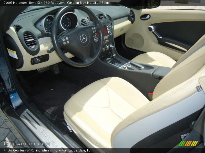 Caspian Blue Metallic / Beige 2006 Mercedes-Benz SLK 280 Roadster