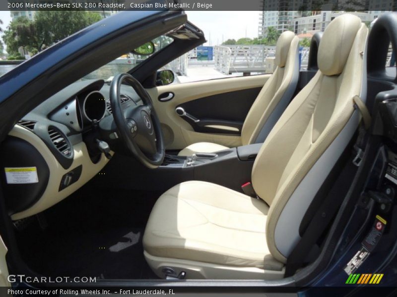 Caspian Blue Metallic / Beige 2006 Mercedes-Benz SLK 280 Roadster
