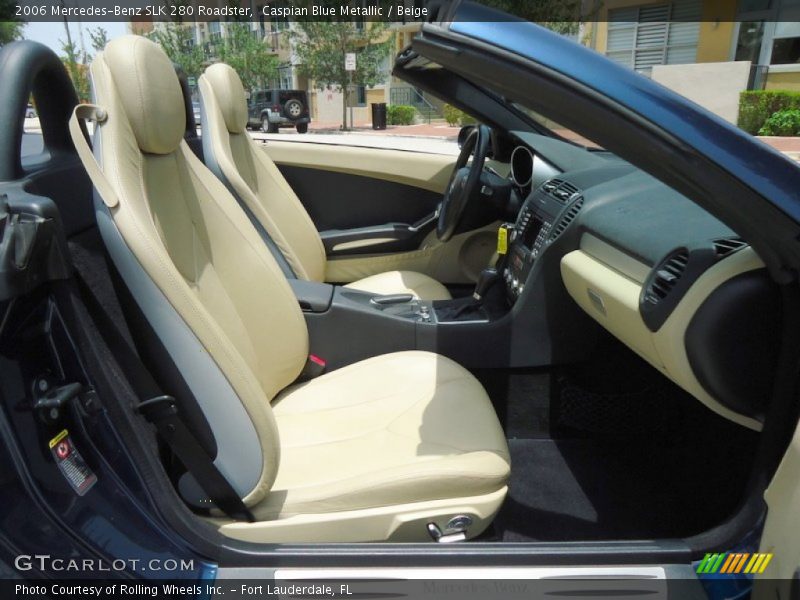 Caspian Blue Metallic / Beige 2006 Mercedes-Benz SLK 280 Roadster