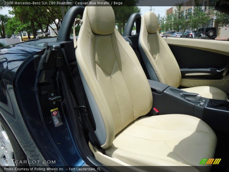 Caspian Blue Metallic / Beige 2006 Mercedes-Benz SLK 280 Roadster
