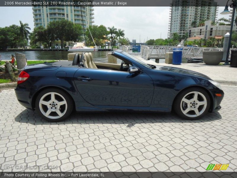 Caspian Blue Metallic / Beige 2006 Mercedes-Benz SLK 280 Roadster