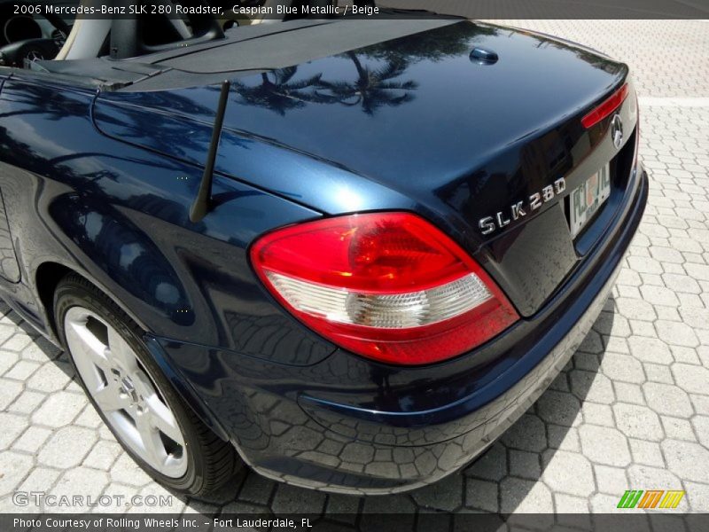 Caspian Blue Metallic / Beige 2006 Mercedes-Benz SLK 280 Roadster