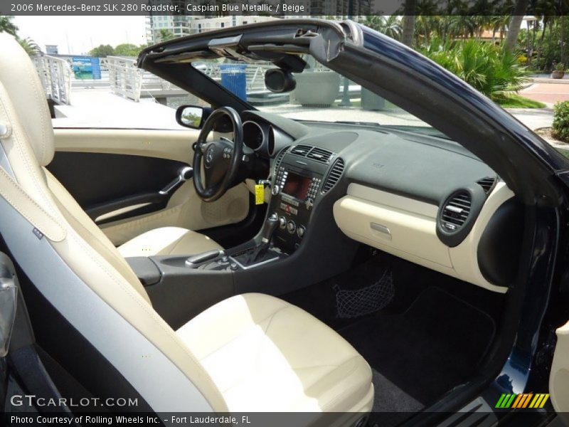 Caspian Blue Metallic / Beige 2006 Mercedes-Benz SLK 280 Roadster
