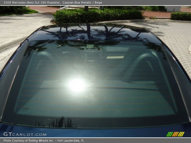 Caspian Blue Metallic / Beige 2006 Mercedes-Benz SLK 280 Roadster