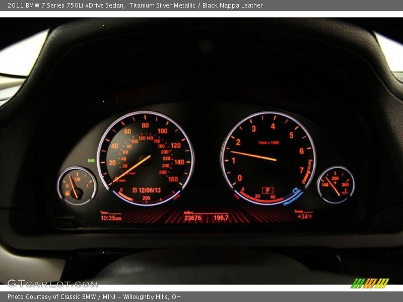  2011 7 Series 750Li xDrive Sedan 750Li xDrive Sedan Gauges