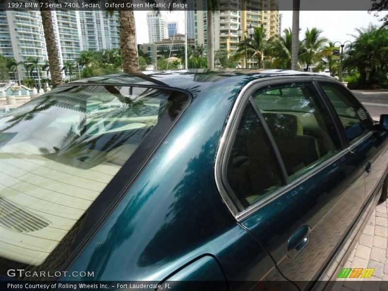 Oxford Green Metallic / Beige 1997 BMW 7 Series 740iL Sedan